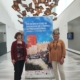 La Presidenta d'Amigos de la Alcazaba i la representant de SOS-Monuments al inici de la Trobada
